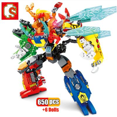 China Beast Steel Mecha Robot Model Building Blocks Cteative Animal DIY Insect Building Toy SEMBO Assemble Bricks Education Toy Gift for sale