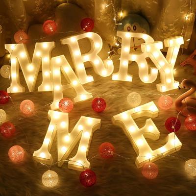 China Custom Mini Buildings Valentine'S Day Wedding Decoration Letters Signs Alphabet Alphabet Decor Home Party Marquee Light Led Light Up Letters for sale