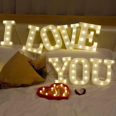 China Custom Buildings Wedding Decorations LED Birthday Numbers LED Lights Marquee Letters for sale