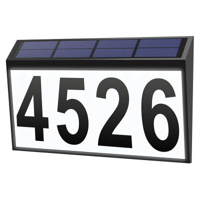 China Modern Wholesale Black Door Numbers Plate 3D Address Sign Metal Outdoor Room House Number Plate Letter for sale