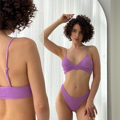 China Wholesale Breathable Women Female Bandage Swim Thong Set 2 Piece Swimsuit Beach Bikini Fashion Sexy Swimwear for sale