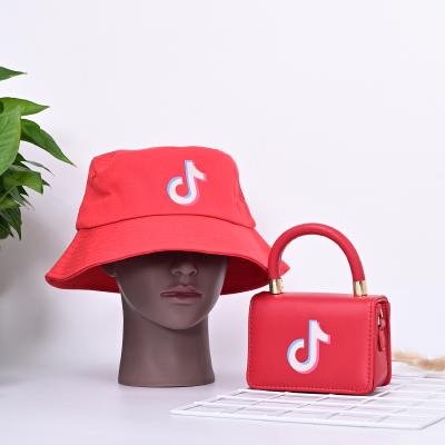 China 2021 High Quality Selling Tiktok Luxury Soft Tik Tok Purses And Hats Sets Hot Ladies Fashion Mini Crossbody Bag Shoulder Leather For Women Sets for sale