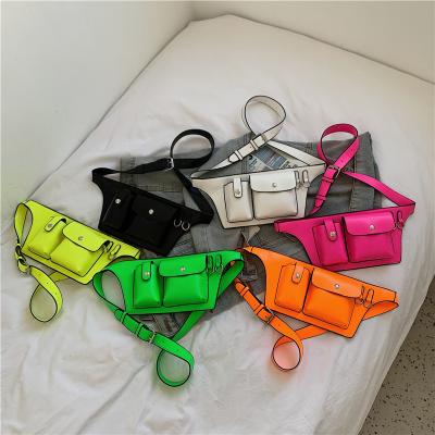 China High Quality Color Fashion Candy Fanny Packs For Women Latch Chest Bag Mini Phone Purses Female Summer Cross - Body Shoulder Bag Handbags 2021 for sale