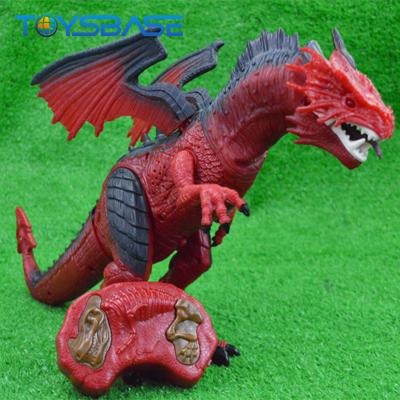 China Kids Plastic Good Quality Simulation Infrared Sound And Light Dinosaur RC Toy for sale