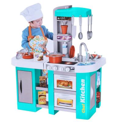 China Plastic Learning Educational Toys Cooking Dining Table Pretend To Play Kitchen Set Toys For Kids Juguetes for sale