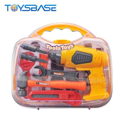 China MODEL TOY 2018 New Products Boy Pretend Play Tool Kit Plastic Tool Box for sale