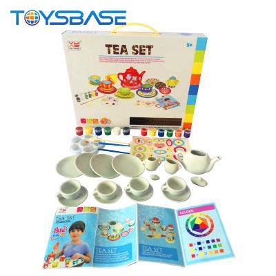 China 2017 Best Selling Plastic Juguetes Toys Kids DIY Mini Tea Set Toy for sale