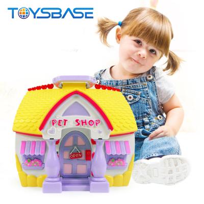 China Plastic Children's Small Doll House Furniture Toys and Mini Furniture Toy Set DIY Doll House for sale