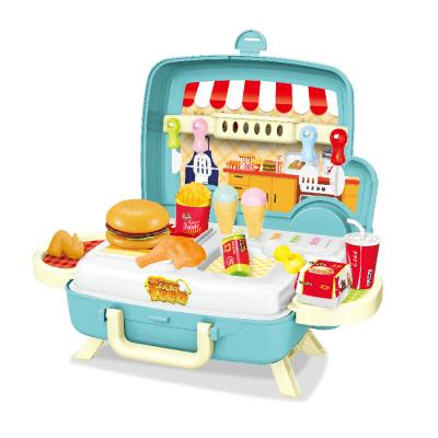 China Most Popular Plastic Pretend Play Play Kids Kitchen Toys Plastic Food for sale