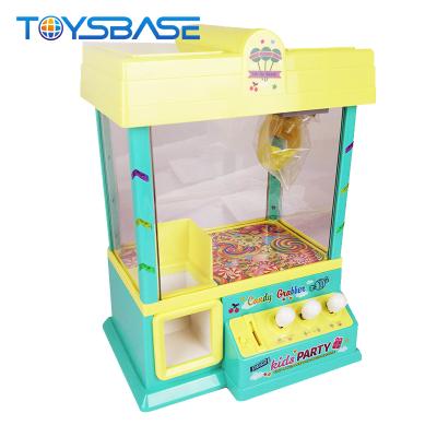 China Plastic Kids Crane Claw Game Pretend Play Adjustable Grabber Toy Candy Machine for sale