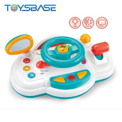 China Multifunctional Plastic Baby Music Driver Game Steering Wheel Kids Toys For 1 Year Old Baby for sale