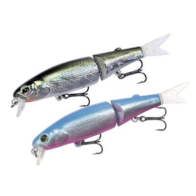 China ABS Plastic Minnow Fishing Lure Jointed Soft Bait Tail 8.8cm 7.2g Many Colors Spare Tails Best Price With VMC Hook for sale