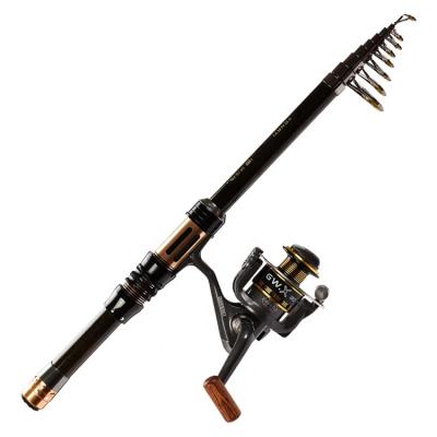 China Wholesale Carbon Fishing Tackle Closed Length 31cm Mini Carbon Fishing Rod for sale