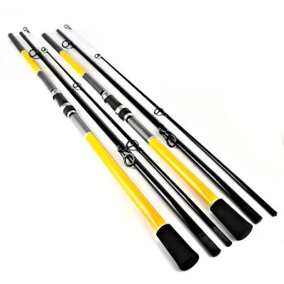 China Coastal Fiberglass Surfcasting Rod Surf Fishing Rod Glass Ultrahard Anchor Fishing Rod 3 Section 4.2m for sale