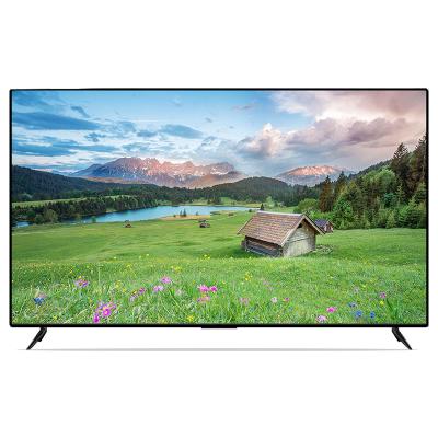 China Hotel TV OEM Manufacturers Narrow Border Smart Frameless TV 100 110 Inch 4k Home Used Televisions for sale