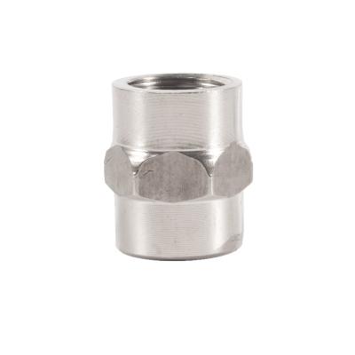 China Hexagon Socket Pipe Materials Stainless Steel Threaded Sanitary Pipe Fittings Bushing For Water Supply Equal for sale