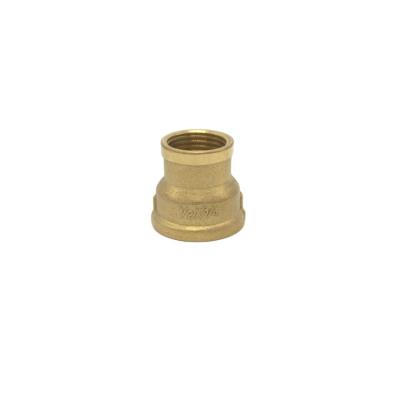 China Reduce Materials Names Straight Female Threaded Brass Plumbing Tube Fittings Coupling Socket Pipe Fit Joint Equal for sale