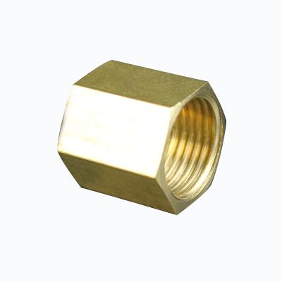 China Socket Pipe Brass Materials Threaded Sanitary Pipe Fittings Socket Coupling For Water Supply Bathroom Fit Equal for sale