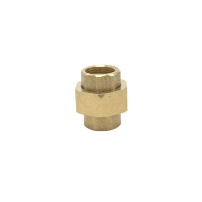 China Union Brass Threaded Sanitary Pipe Fittings Union For Water Supply Equal for sale