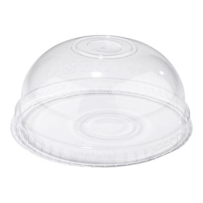 China Polylactic Acid Sheet Cup Lid 90-105mm Arch Dome For Smoothie Cup Beverage for sale