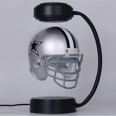 China New ABS Factory Sale Magnetic Levitation Football Helmet Floating Flying Display Racks for sale