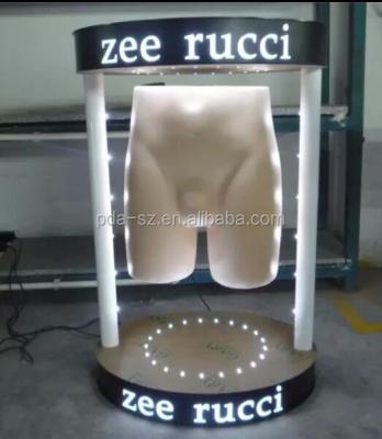 China Acrylic Customize Large Magnetic Levitation Pop Mens Womens Underwear Floating Display Racks for sale