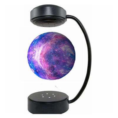 China Factory Sale Acrylic Display 360 Magnetic Levitation Floating Starry Moon Lamp Night Light Bulb for sale