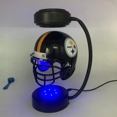 China ABS Factory Sale Magnetic Levitating Football Helmet, Hover Helmet Floating Display Racks for sale