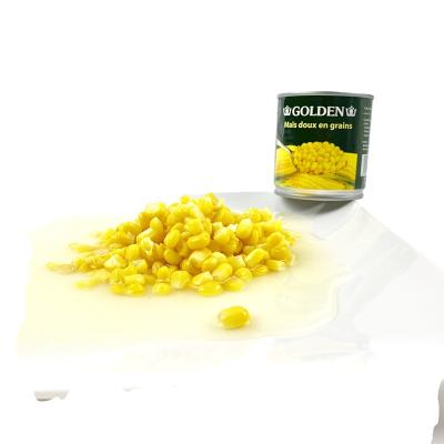 China Canned corn in tin canned vegetables 340g wholesale canned corn yellow new season for sale