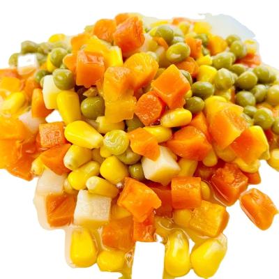 China Factory Price Canned Canned Mix Vegetables With Nutrition Carrot Pea Corn Potato for sale