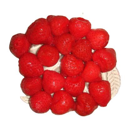 China Canned Organic Canned Strawberries In Light Glass Jam 580ml 3kg Jar Syrup Wholesale Price for sale