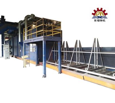 China Building Material Shops Full Automatic Rebar Steel Bar Shot Blasting Polishing Scaling Machine for sale