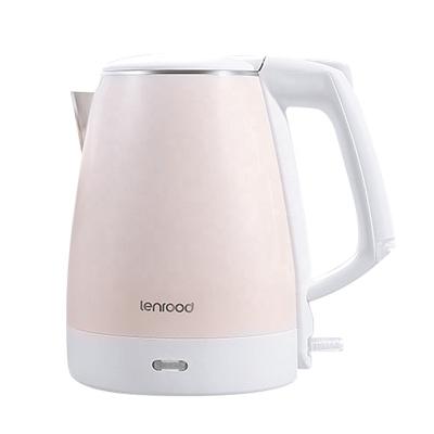 China 360 Lenrood 1.7L 1500W Mini Degree Base Kttle Stainless Steel Electric Tea Kettle Macaron Spin Boil-Dry Rose Protection Auto Shut-Off BPA Free for sale