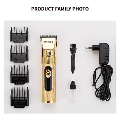 China Lenrood LR-X9 Outdoor Golden Hair Trimmer Cut Machine Metal LCD Display Electric Hair Trimmer Cordless Clipper For Man for sale