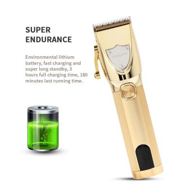 China Lenrood LR-568 2021 Outdoor Barber Professional Switch Blade Hair Trimmer Full Metal Gold Men Hair Cutter Clipper for sale