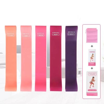 China Custom Logo Stretch Mini Latex Loop Resistance Bands Yoga Fitness Exercise Elastic Wholesale Home Exercise for sale