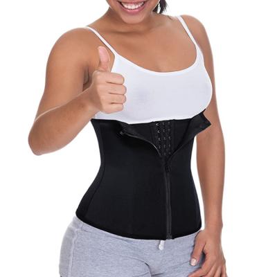 China Antibacterial Cincher Hourglass Sports Corset Zipper Latex Wrap Body Shaper Seamless Waist Trainer For Women for sale