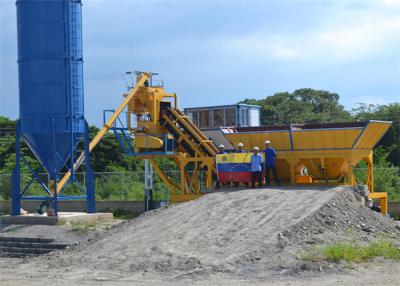 China 4 Hopper Concrete Mixer Machine , 25 m3/h Mobile Concrete Batching Plant  for sale