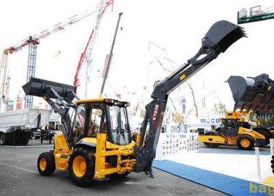 China carregador do Backhoe do trator da capacidade de carga 0.8m3 para projetar a escavação e o carregamento à venda