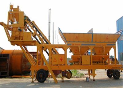 China Four Hopper Concrete Mixer Machine 35 M3 / H Mobile Concrete Batching Plant for sale