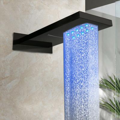 China No Diverter JIENI Bathroom Black LED 22