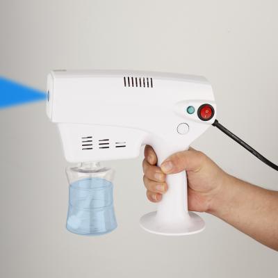 China Disinfection and Sterilization Spray Gun Safe Use US Plug Plastic Indoor White Sprayer with Plastic Liquid Container for sale