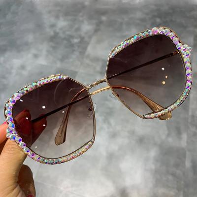 China MD-20062207 Rhinestone Summer Sun Glasses Women Sun Glasses Breathable Sun Glasses 2021 Sun Glasses for sale