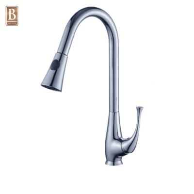 China Long Handle High Quality Modern Single Hose Thermostatic Kitchen Faucets Luxury Pull Down Flexible Kitchen Faucet Faucet for sale