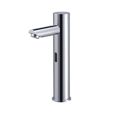 China Sense Faucets Sanitary Ware Touch Polished Chrome Single Handle Bathroom Sensor Automatic Mixer Tap for sale