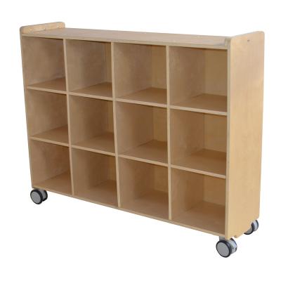 China Senhe Indoor Storage Rack of Modern High Quality Twelve Holec Toy Storage Cabinet Household Children's Furniture for sale