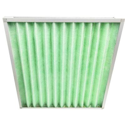 China Filter 0.3um Particle In Custom Folding Type G3 G4 Pleated Efficiency Air Filter Washable Primary Aluminum Pharmaceutical Factory Air Frame for sale