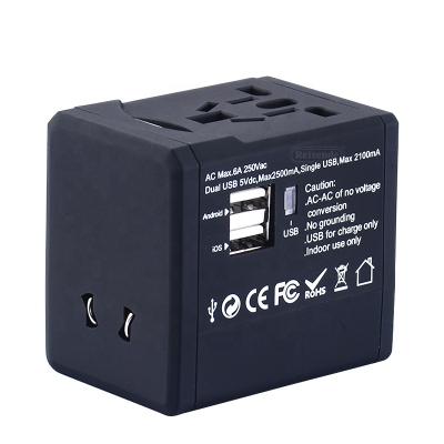 China Residential/Multi-Purpose Multinational Usb Travel Gift Plug Converter UK US Travel Charger Adapter With for sale