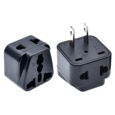 China Residential / Multi-Purpose EU to US Plug In US Outlet Adapter AC Power Travel Converter Adaptador American Corriente Adapter Euro European to American Corriente for sale