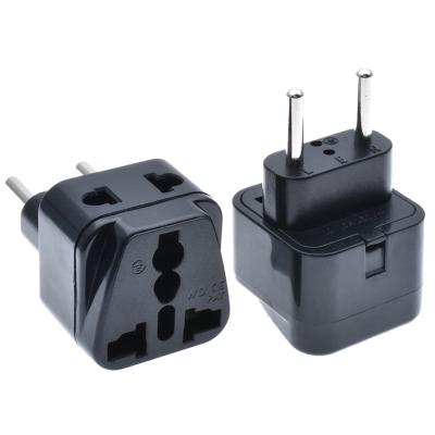 China European EU Plug Power Wall Travel Converter Adapter Residential/Multipurpose Household Plugs Power Adapter US UK AU To EU Travel Plug for sale